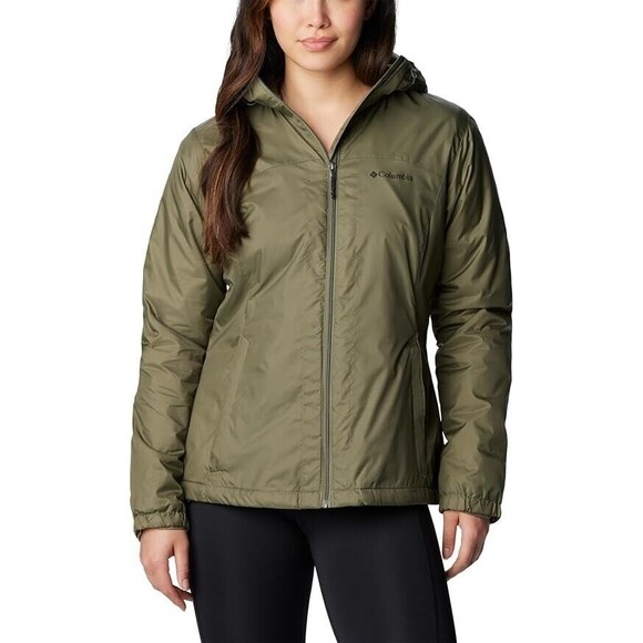 Columbia Women's Switchback Sherpa-Lined Jacket, Stone Green, S - Picture 1 of 5